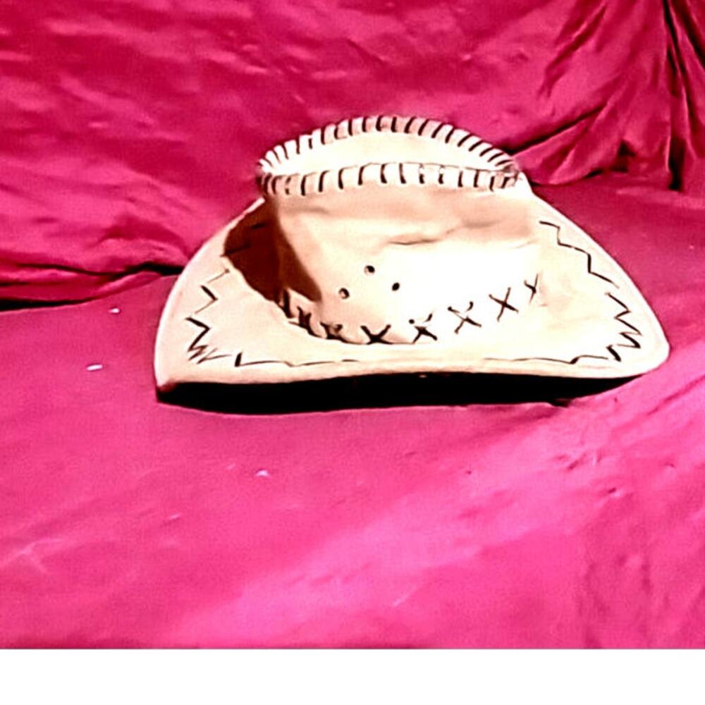 Cowboy Hat Western Faux Suede Tan Brown Costume Hat Adult One Size
